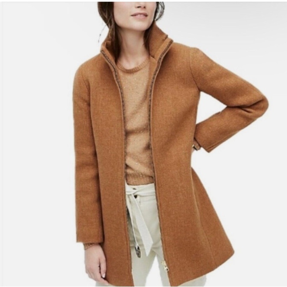 COPY - J CREW lodge coat (Italian Wool)—Heather Acorn